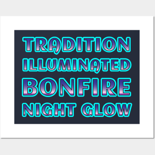 Tradition Illuminated: Bonfire Night Glow - POD Apparel and Accessories" Posters and Art